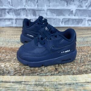 Nike Air Max 90 Midnight Navy Blue Shoes 833416-412 Toddlers Baby Size 5C